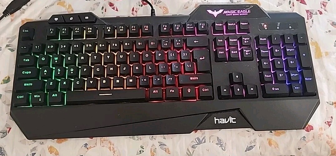 HAVIT GAME SERIES Magic Eagle Multi Function Backlit RGB Keyboard HV-KB391L