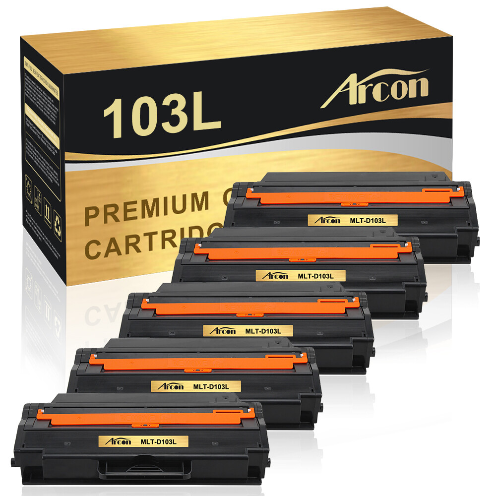 5Pack MLT-D103L Toner Compatible for Samsung 103L ML-2955DW ML-2955ND SCX-4729FD