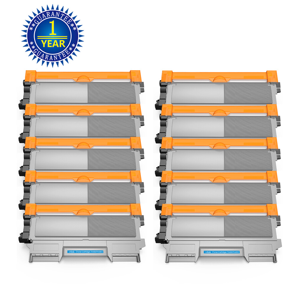 10 PK TN450 Toner Cartridge For Brother TN-420 Hl-2220 2240 2270DW MFC-7360N