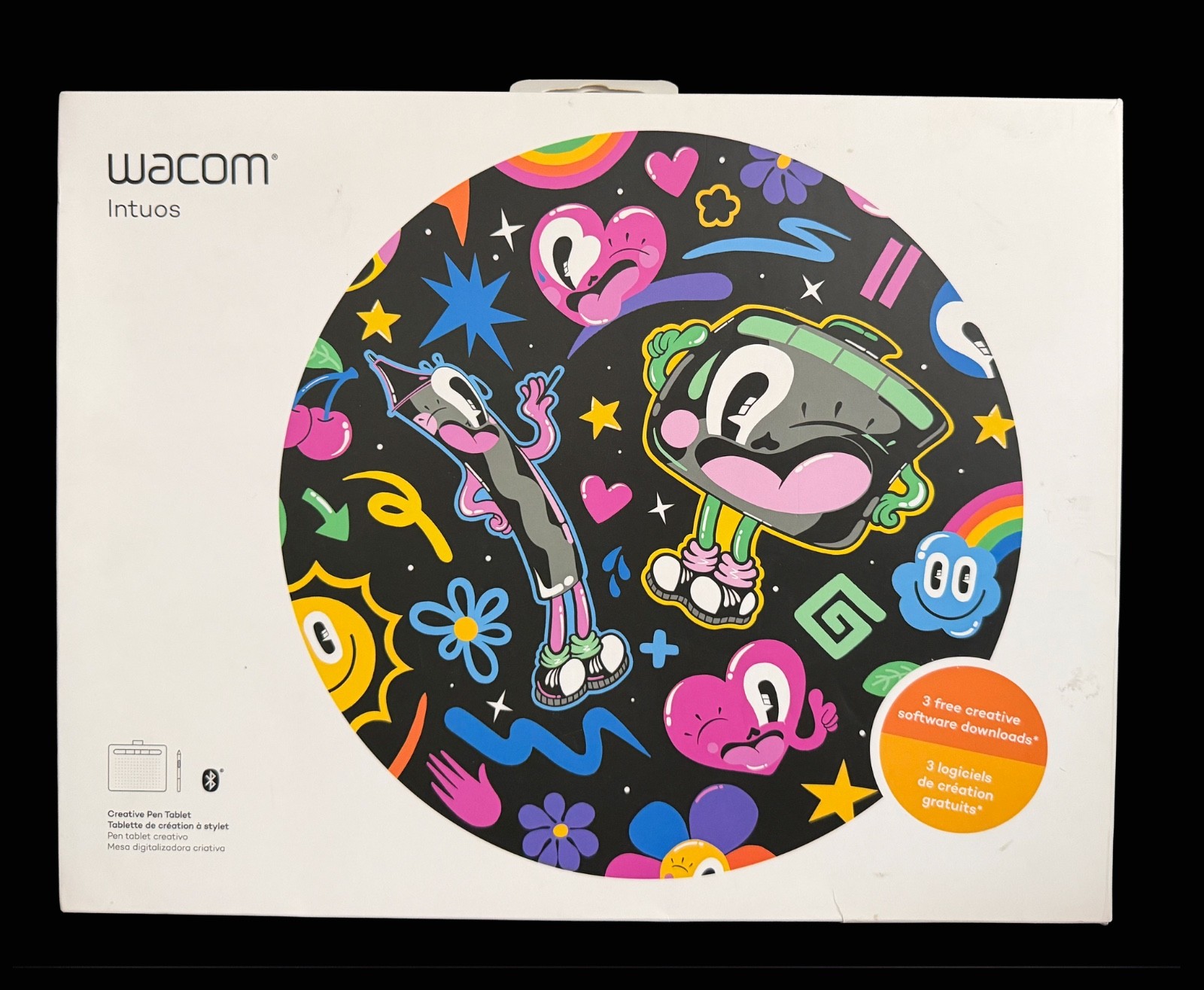 Wacom Intuos Bluetooth Creative Pen Tablet (Medium, Black) CTL6100WLK0