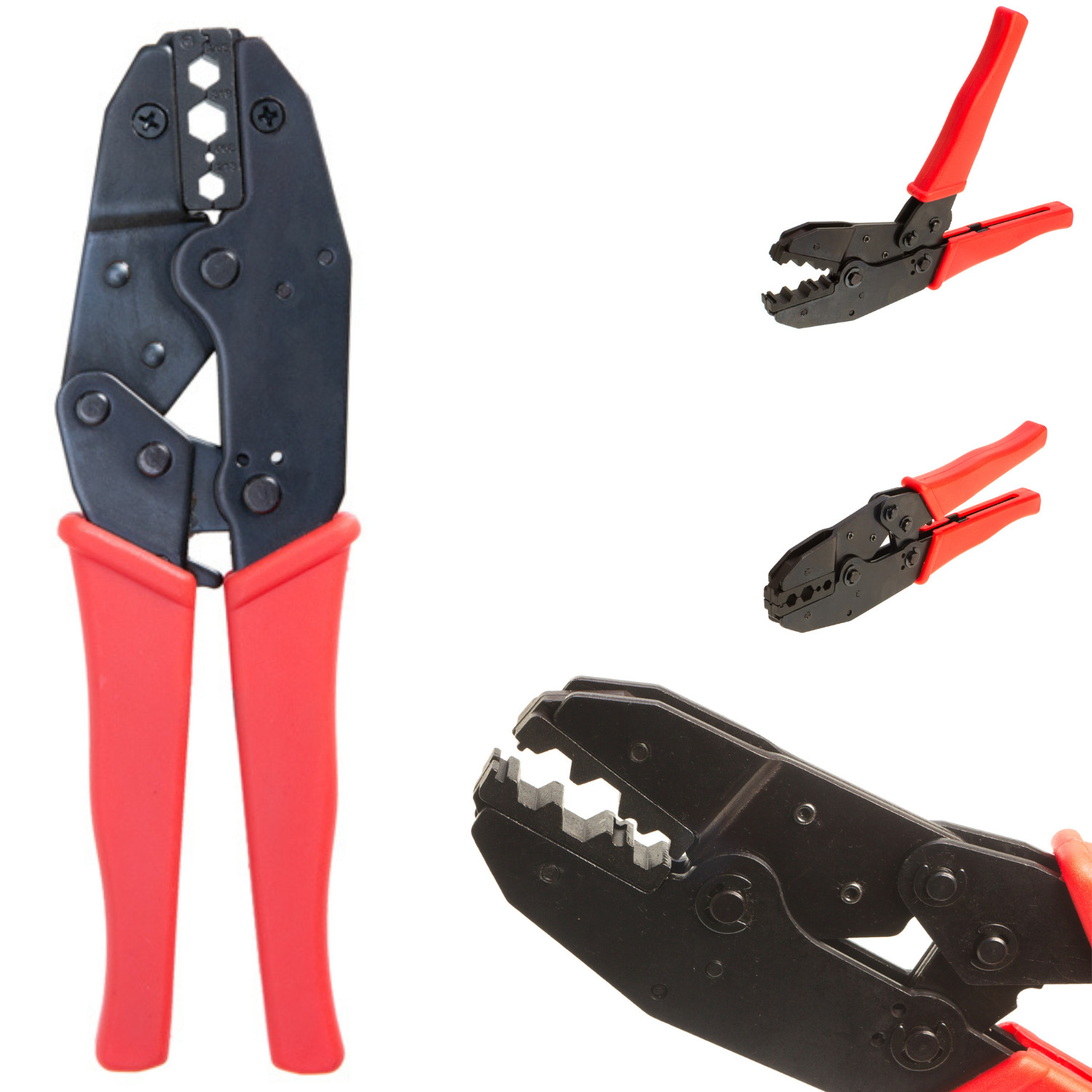 Ratchet Coax Crimper Crimp Tool F BNC RG62 RG6 RG59 Connector Cable