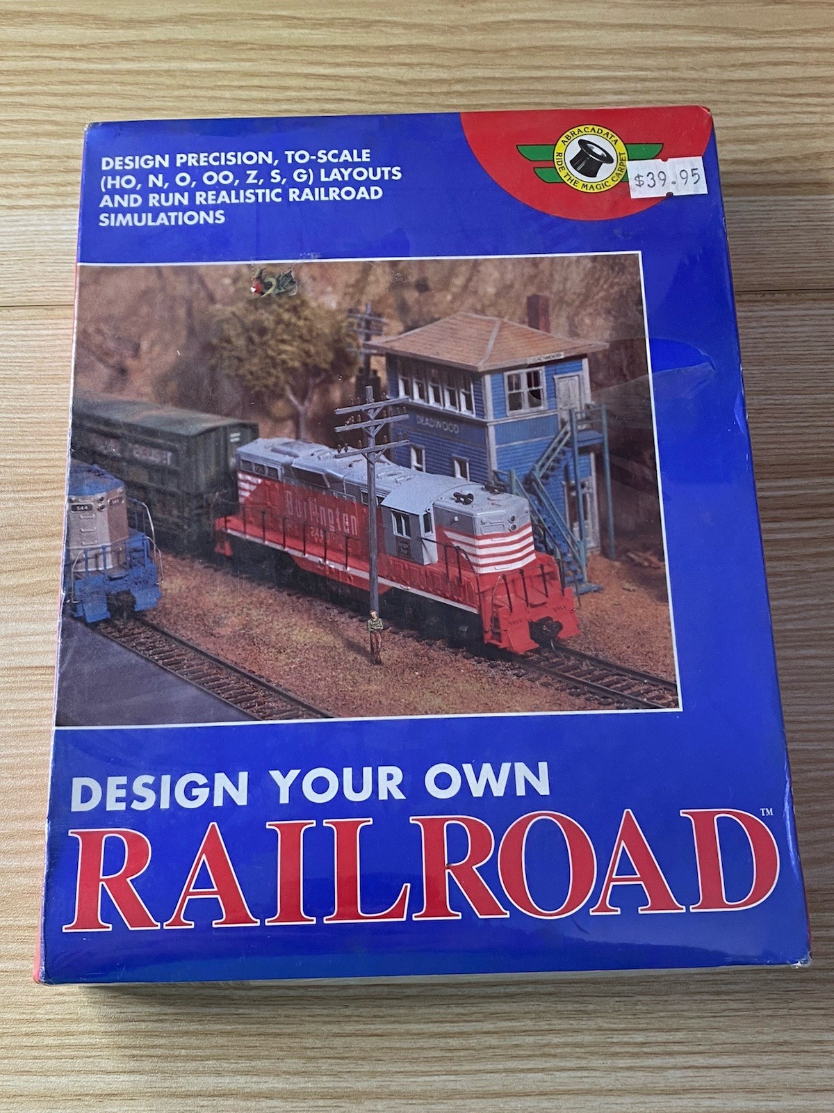 Design Your Own Railroad Vintage PC Game Abracadata Sealed New