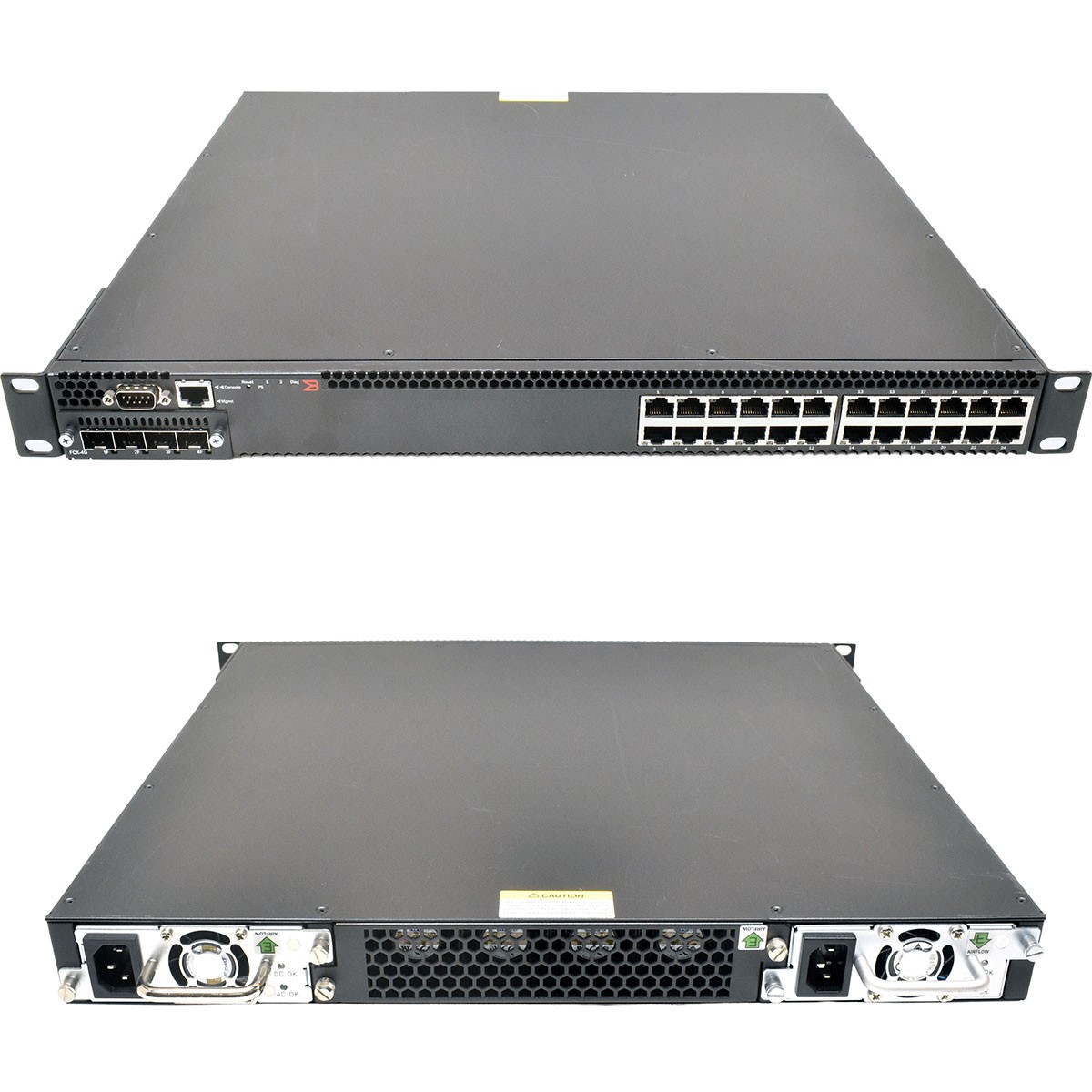 Brocade FastIron FCX624-E 80-1003603-XX 24x RJ45 Switch 1x FCX-4G 1GbE Module