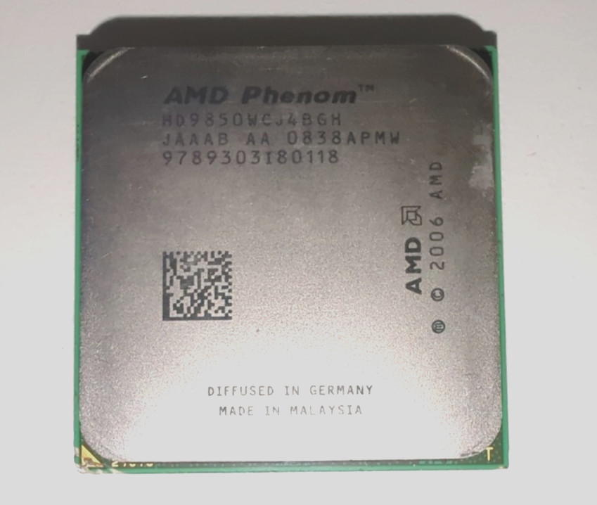 (For Parts) AMD Phenom X4 9850 95W HD9850WCJ4BGH CPU Socket AM2+