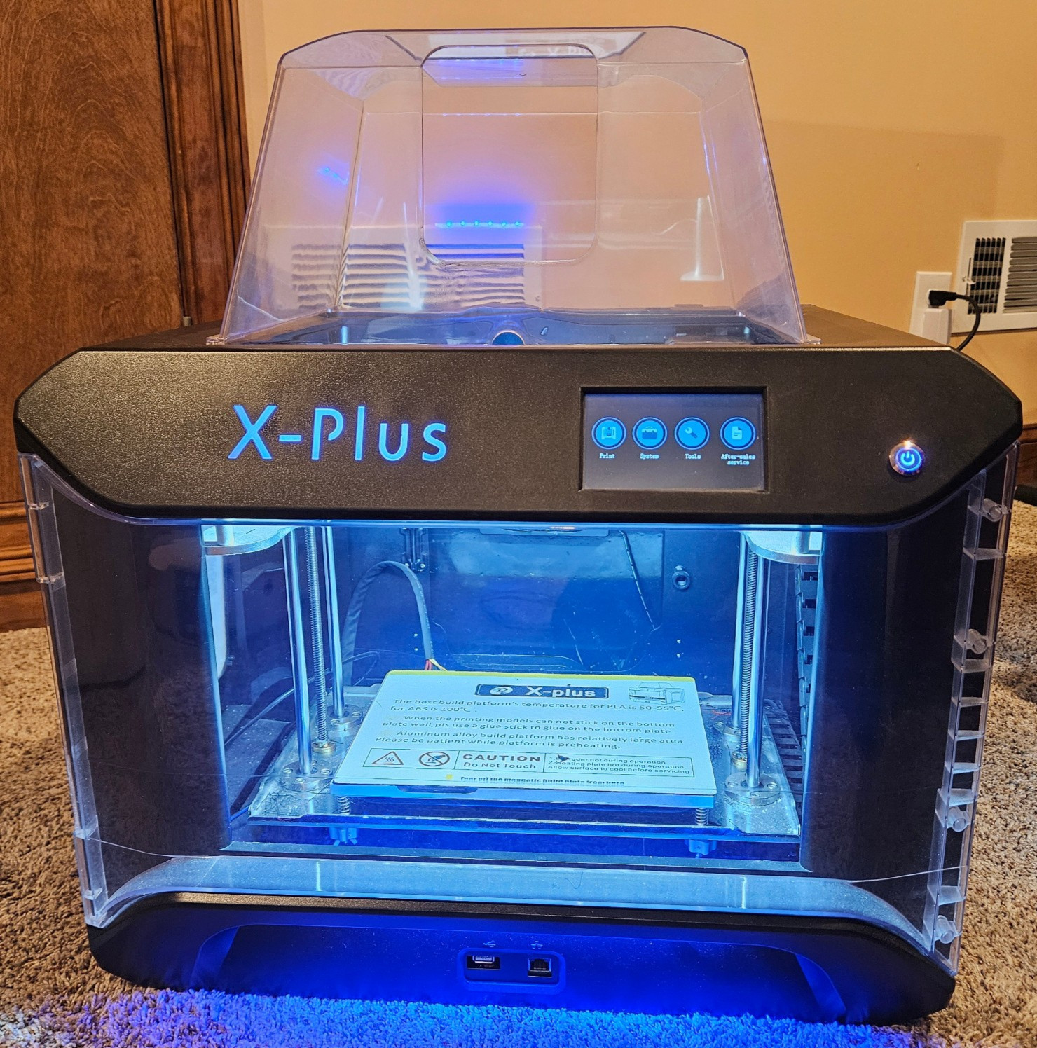 Qidi Tech X-Plus 3D Printer - Enclosed Dual Extruder,Heated Bed,High Temp Ready