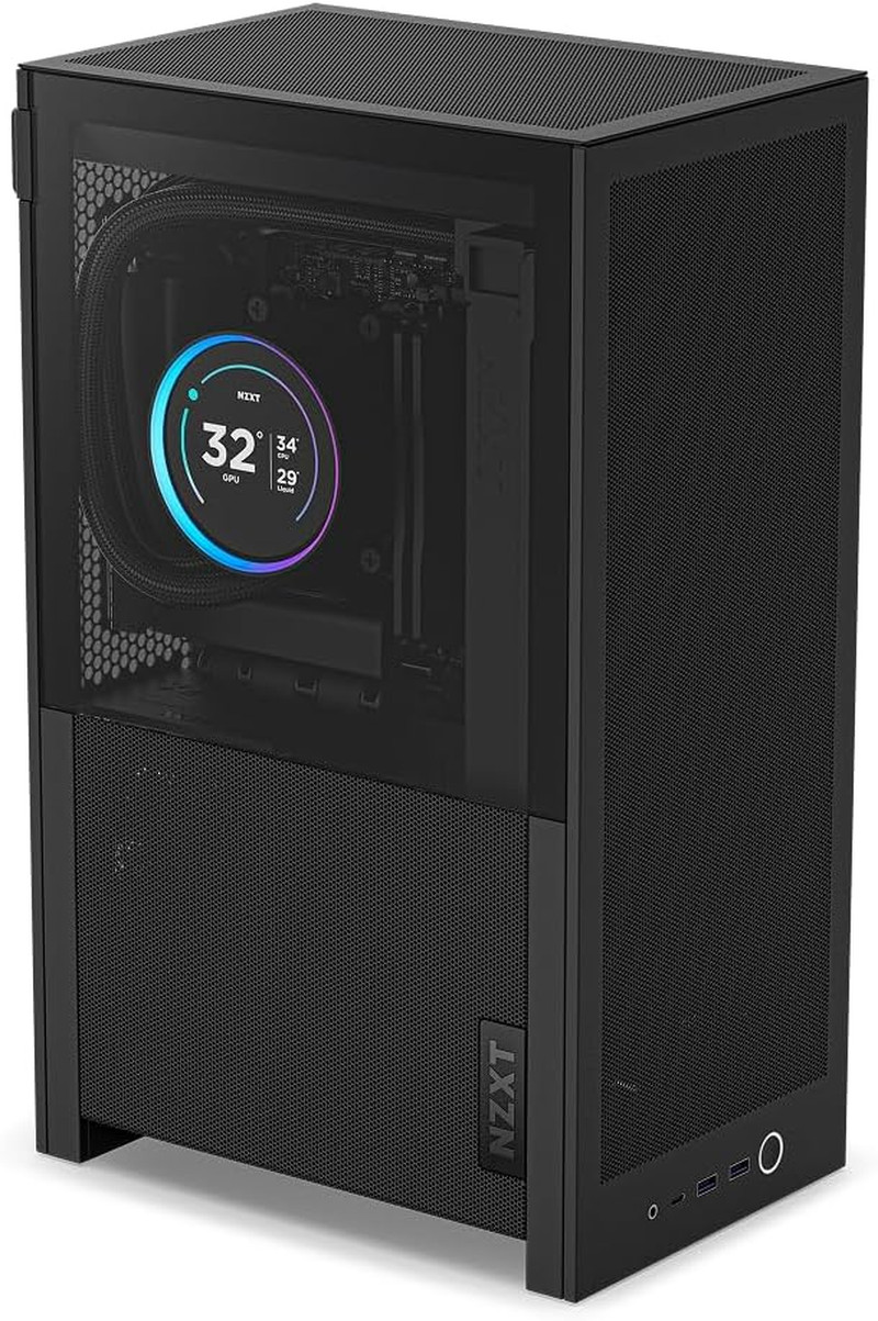 H2 Flow – Mini-Itx 20.7L High Airflow PC Case – Includes 2 X 120Mm Top Fans & Pc