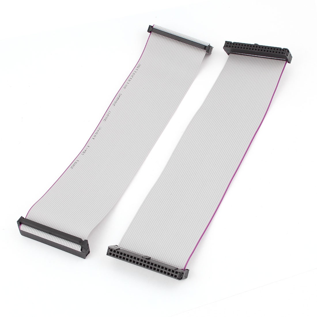 2pcs FC40P 40-Pin IDC Socket DIY Extension Flat Ribbon Cable Wire 20cm