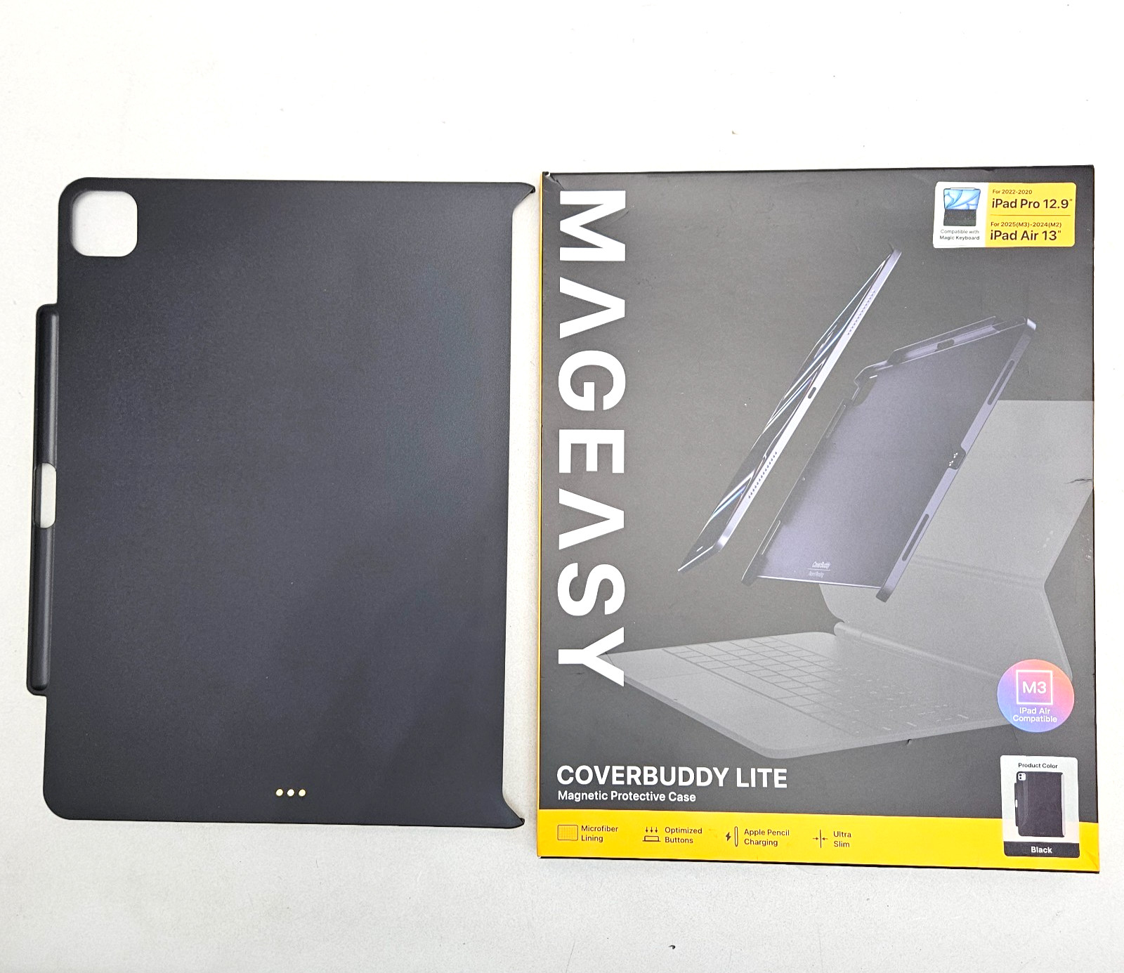 SWITCHEASY MagEasy CoverBuddy Lite for M3 & M2 iPad Air 13" 2024-25 Black