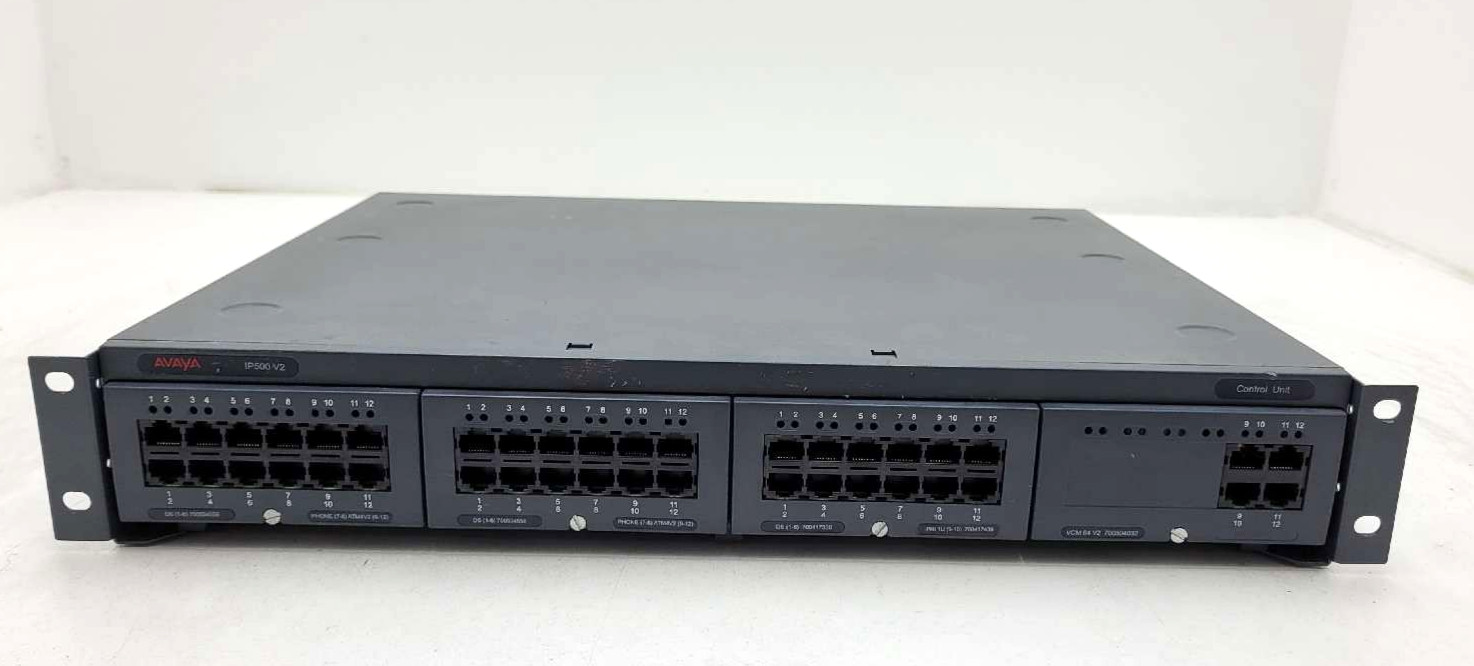 Avaya IP Office 500 V2 1 LAN 1 WAN Enterprise Router P/N: IP500V2 PCS27 Tested
