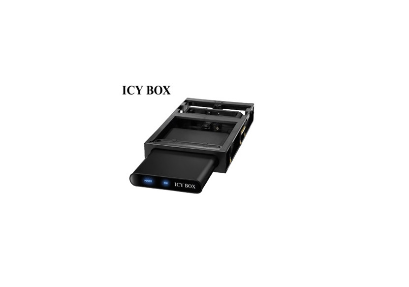 ICY BOX IB-266StUSD-B Aluminum 2.5" Black SATA Mini-USB 2.0 & eSATA