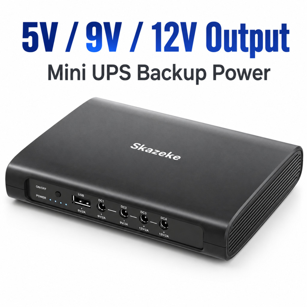 Mini UPS 5V/9V/12V 15000mAh Uninterruptible Power Supply for Router Camera WiFi