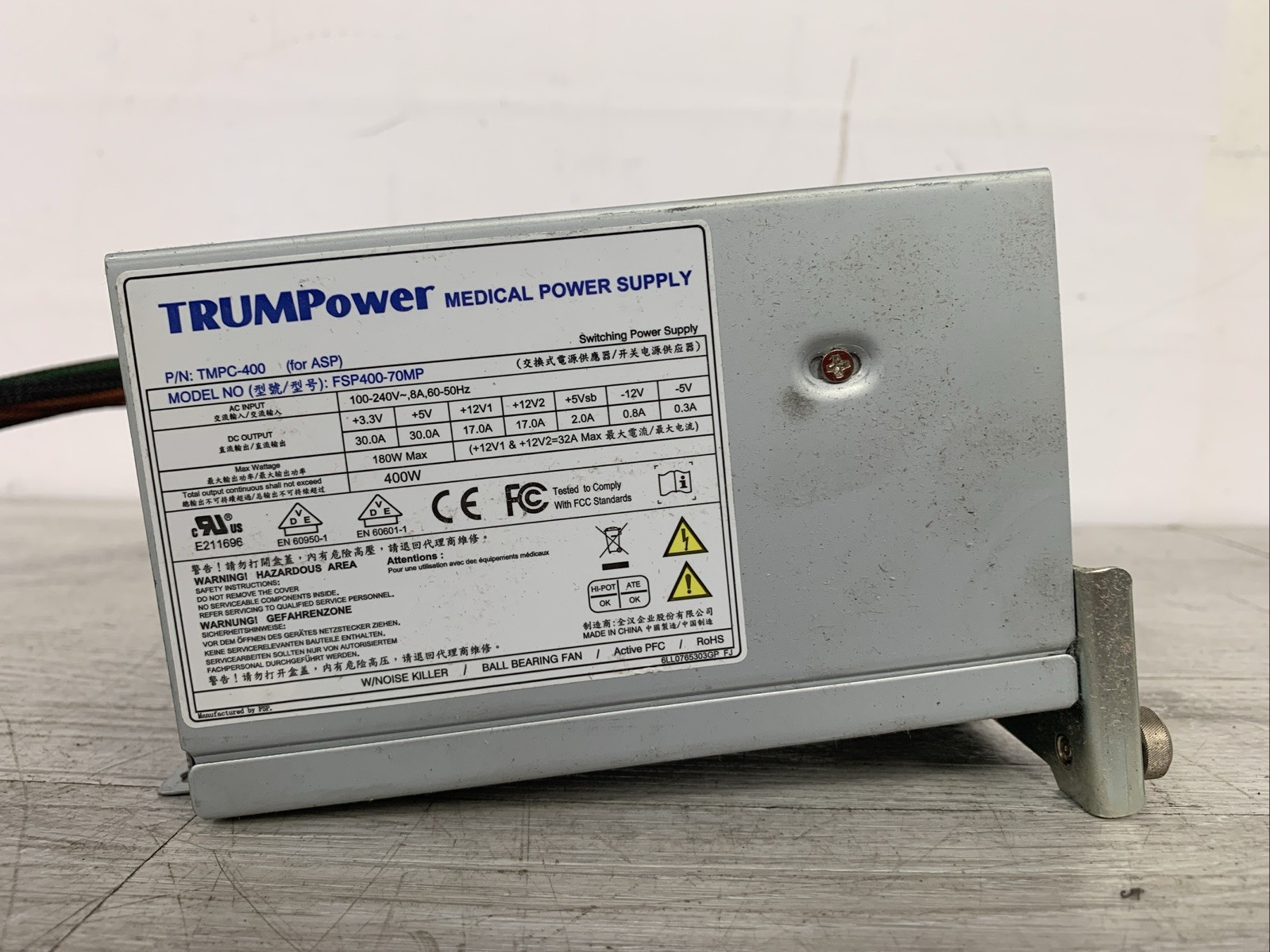 TRUMPOWER Model FSP400-70MP  P/N TMPC-400 Power Supply