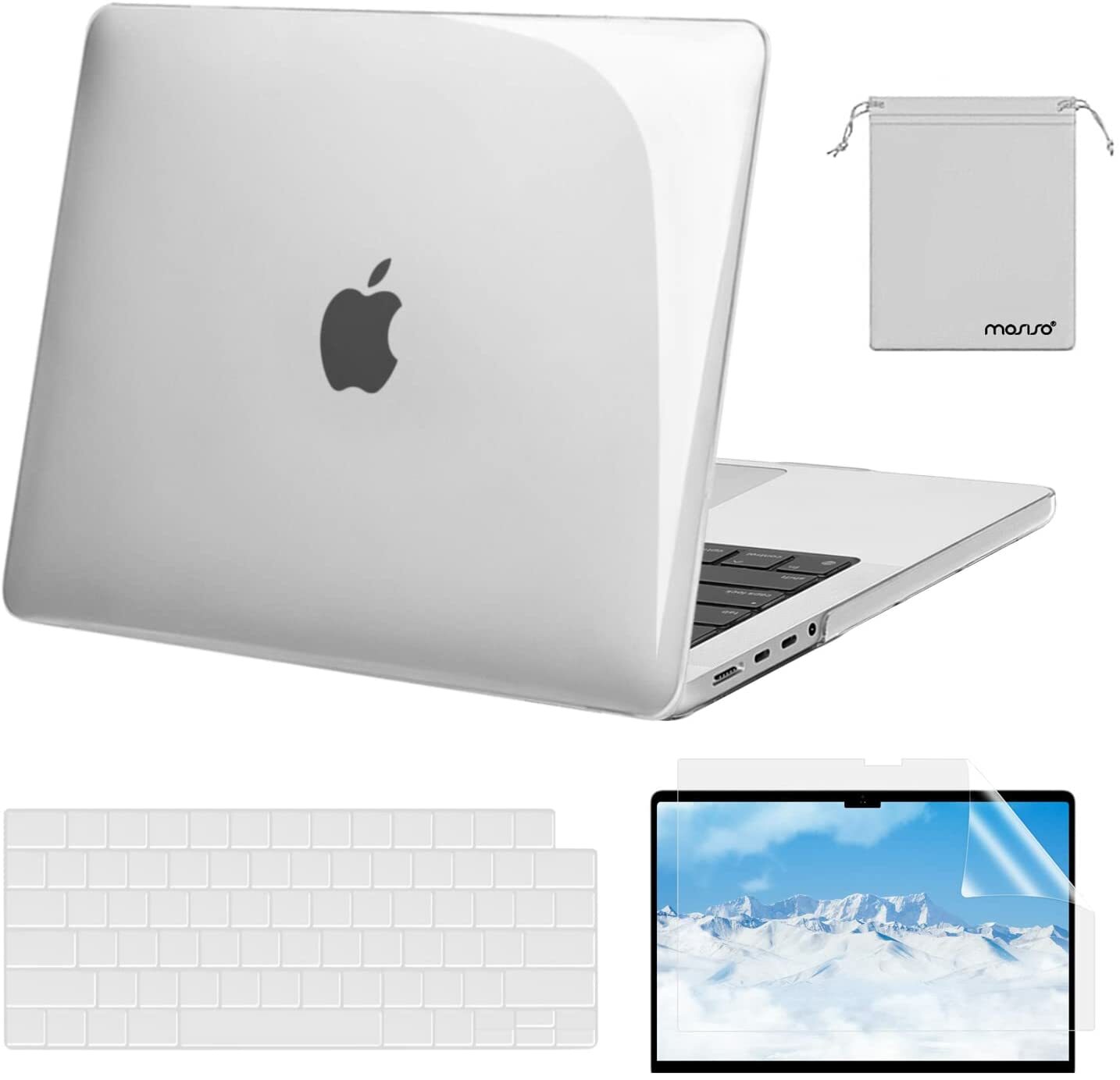 Mosiso Laptop Case for MacBook Pro14 M1 M2 M3 M4 M5 A3434 A2442 Pro16 2026 Cover