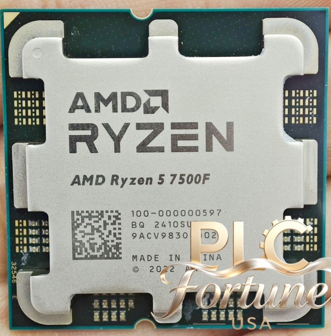 Used AMD RYZEN 5 7500F R5 7500F 3.7GHz AM5 6-Core 32MB 65W Desktop CPU Processor