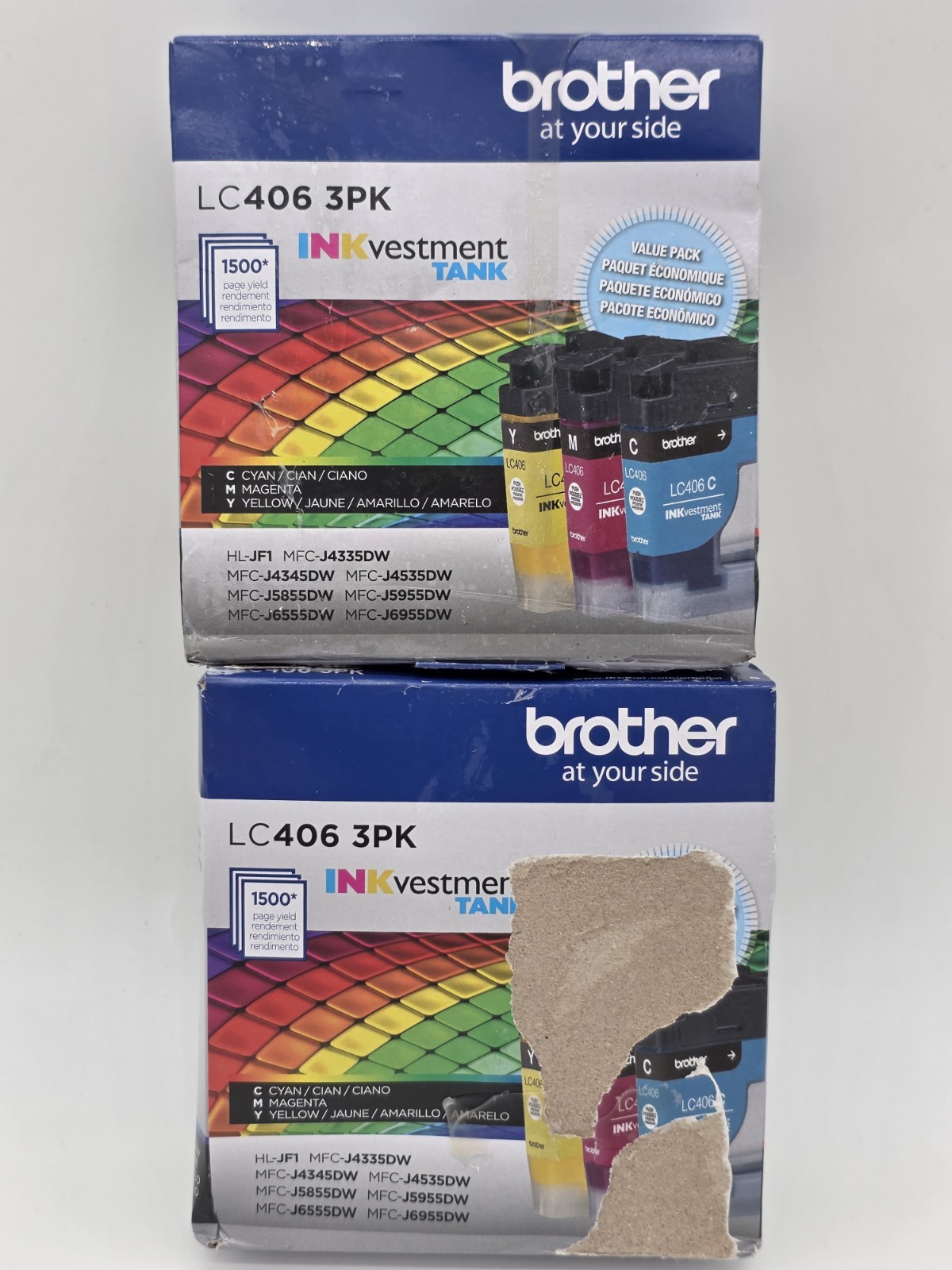 2X Genuine Brother LC4063PK Ink Cartridge Cyan, Magenta, Yellow exp 11/28 SEALED
