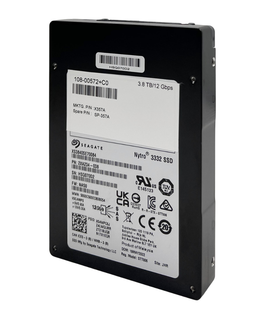 3.8TB Seagate SAS 12Gb/s SSD - NetApp X357_SLBPE3T8ATE SP-357A 108-00572 +C0