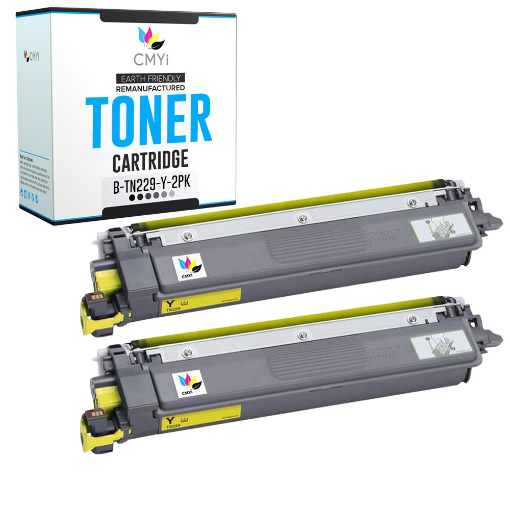 2X Compatible CMYi TN229 Yellow Toner Cartridge fits Brother HLL3320CDW L8245CDW
