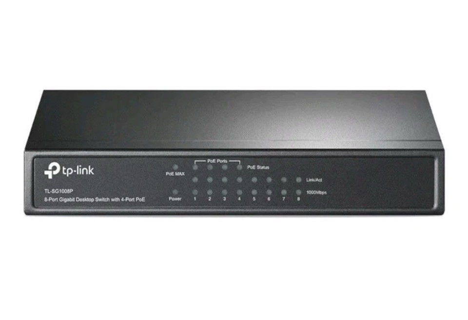TP-Link TL-SG1008P V4 8-Port Gigabit PoE+ Compliant Unmanaged Switch NEW SEALED