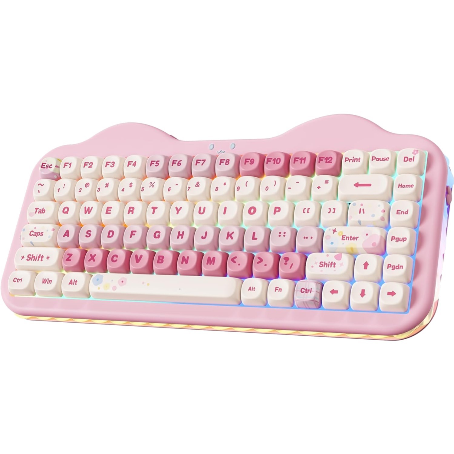 C75 Wireless Mechanical Keyboard,75% Layout, Hot-Swappable NKRO,BT5.0/2.4G/US...