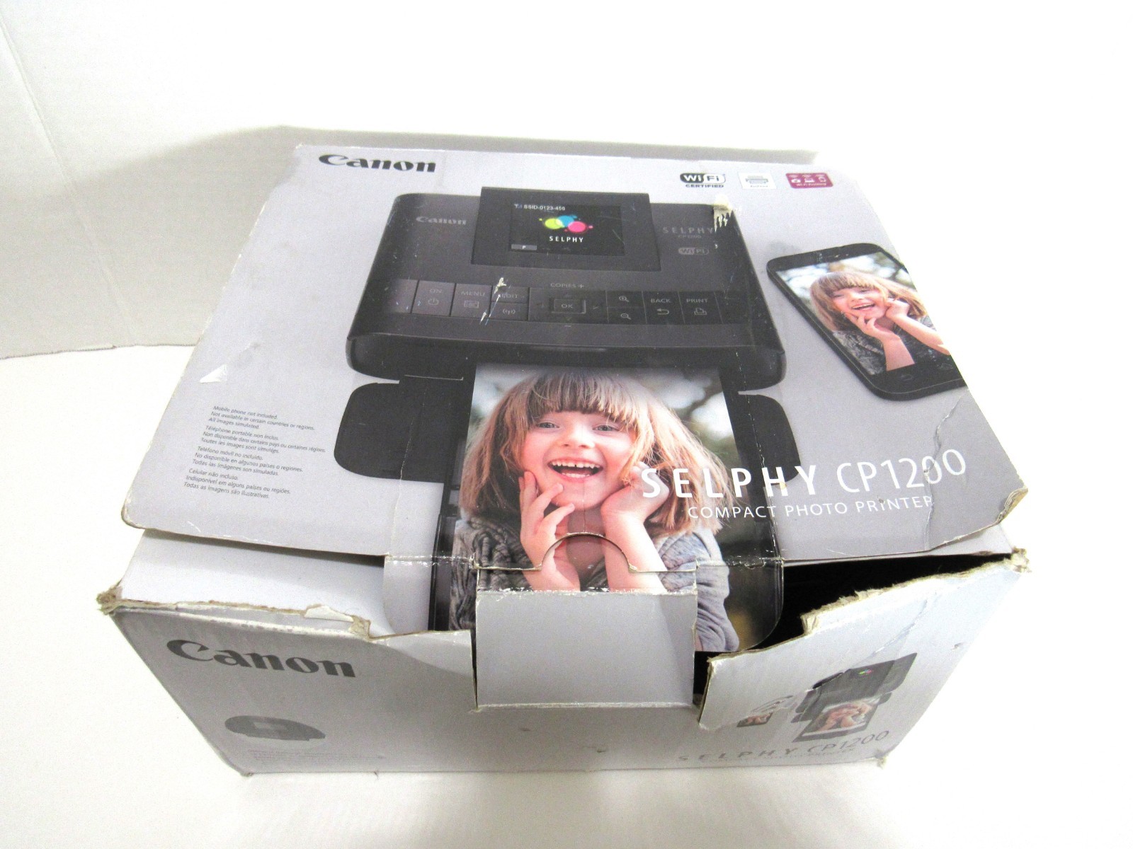 Canon Selphy CP1200 Compact Color 4x6 Photo Printer