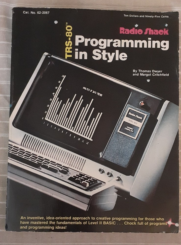 Vintage Radio Shack TRS-80 Programming in Style Book 1983 BASIC Computer Manual