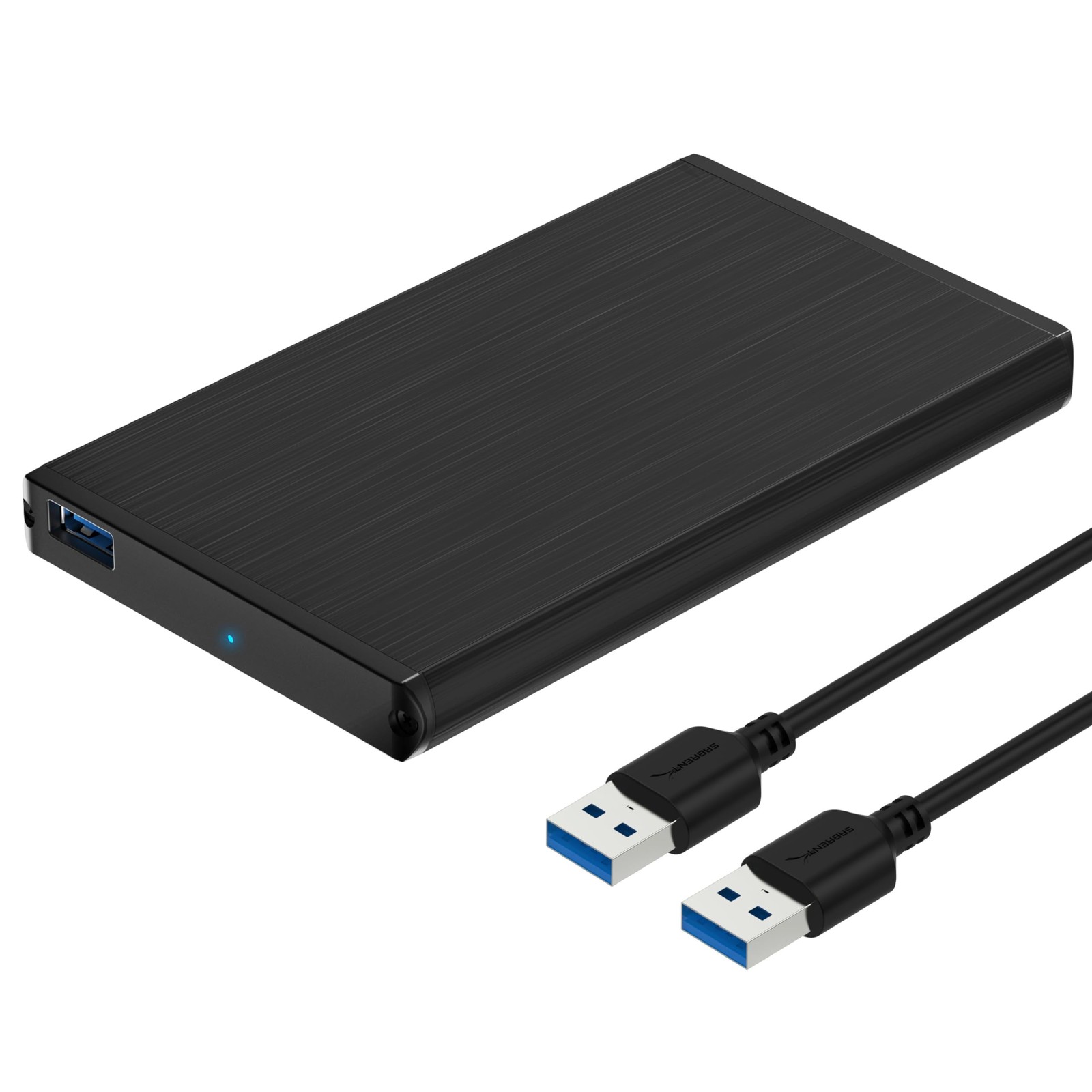 SATA Hard Drive Enclosure Aluminum USB 3.0 2.5 Inch External SSD Case Portable