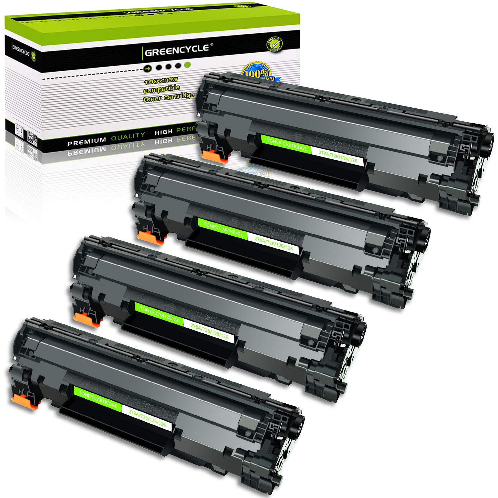 GREENCYCLE 4PK CRG128 C128 Toner For Canon ImageCLASS D530 D550 MF4570dw MF4770N