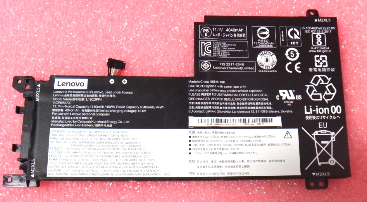 Genuine L19C3PF6 L19C3PF5 L19L3PF2 Battery for Lenovo ideapad 5-15IIL05