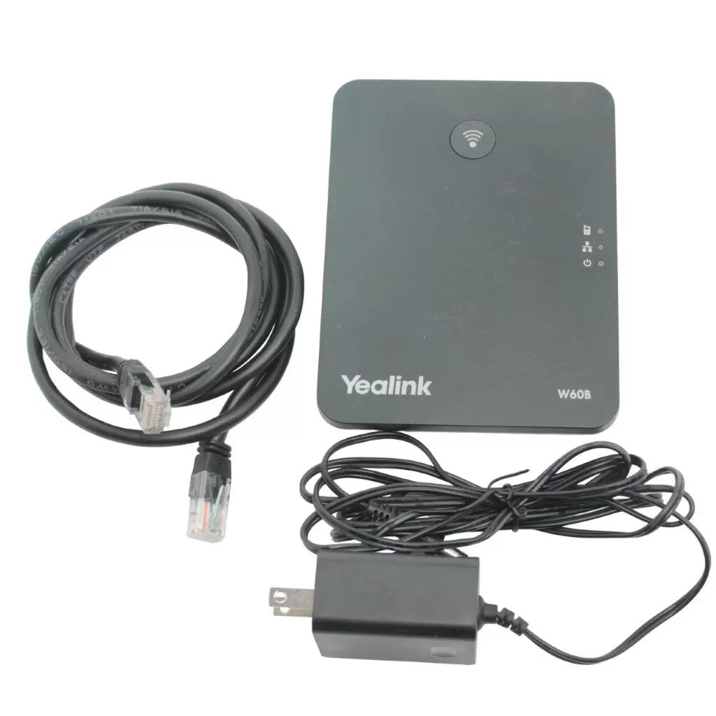 Yealink W60B DECT IP Base Station for SIP VoIP Phones, Supports Up to 8 Handsets