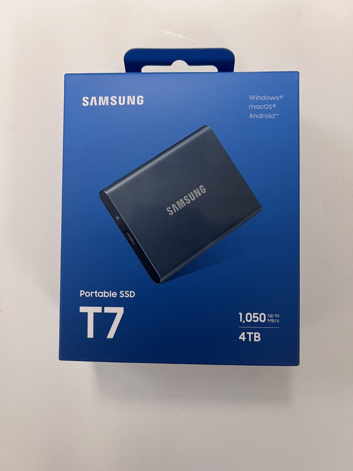 New Samsung 4TB Portable SSD T7 USB 3.2 Gen 2 MU-PC4T0T/AM