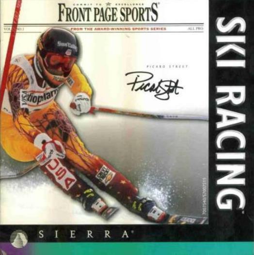 Front Page Sports: Ski Racing PC CD race down mountain winter snow skiing game