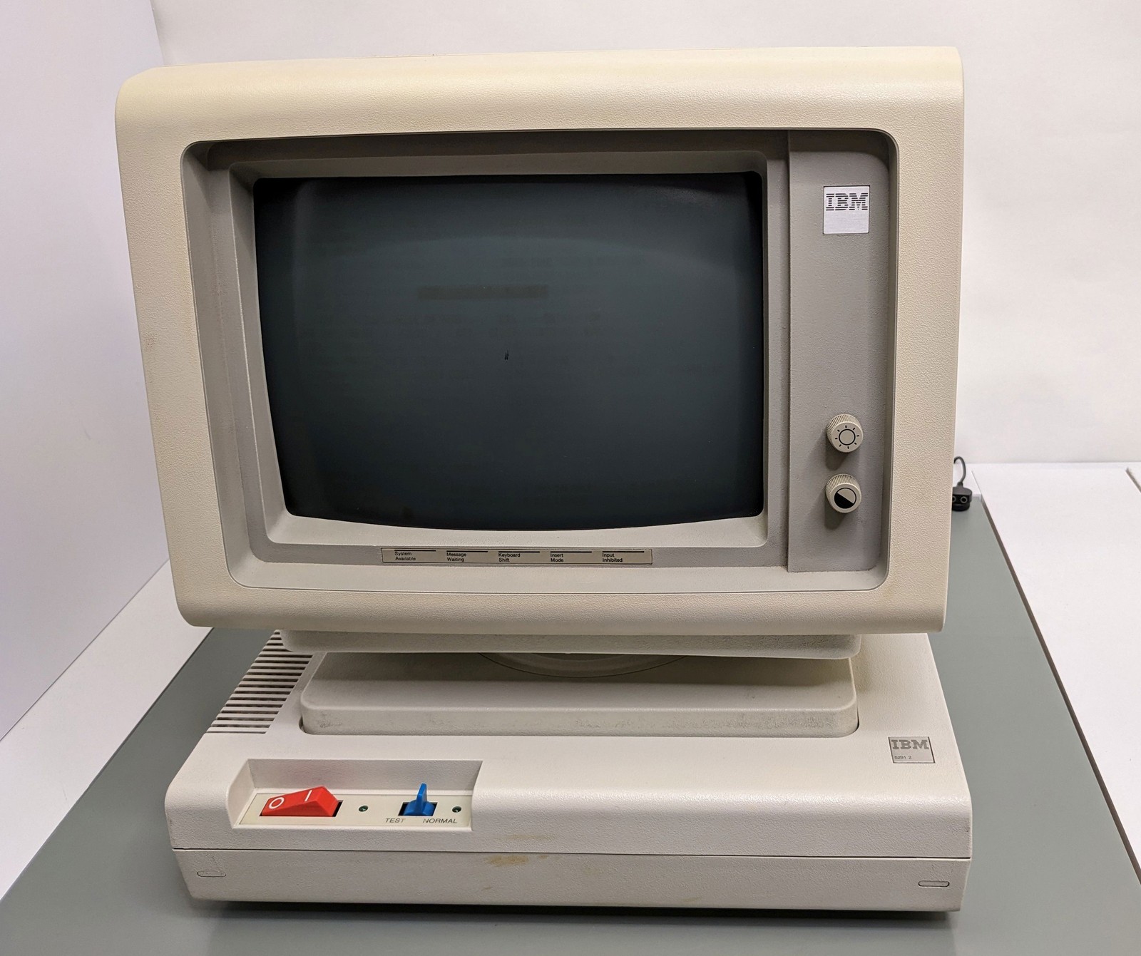 IBM 5291-2 Green-Screen Display Station Terminal, Twinax, Works