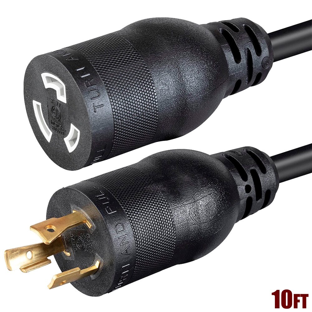 10FT Power Cord Extension Cable NEMA L5-20P to L5-20R Lock Connector 12AWG 20A