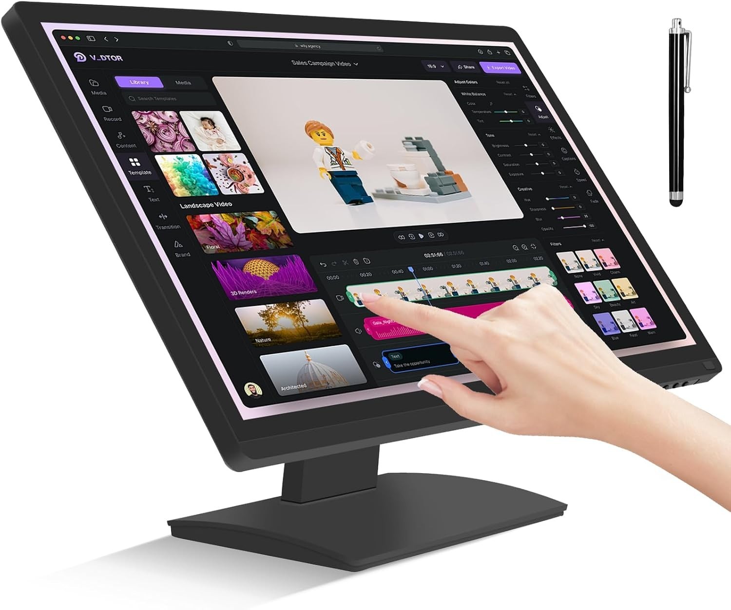 Ultimate 24 Inch FHD Touchscreen with Blue Light Reduction & 100Hz Refresh Rate