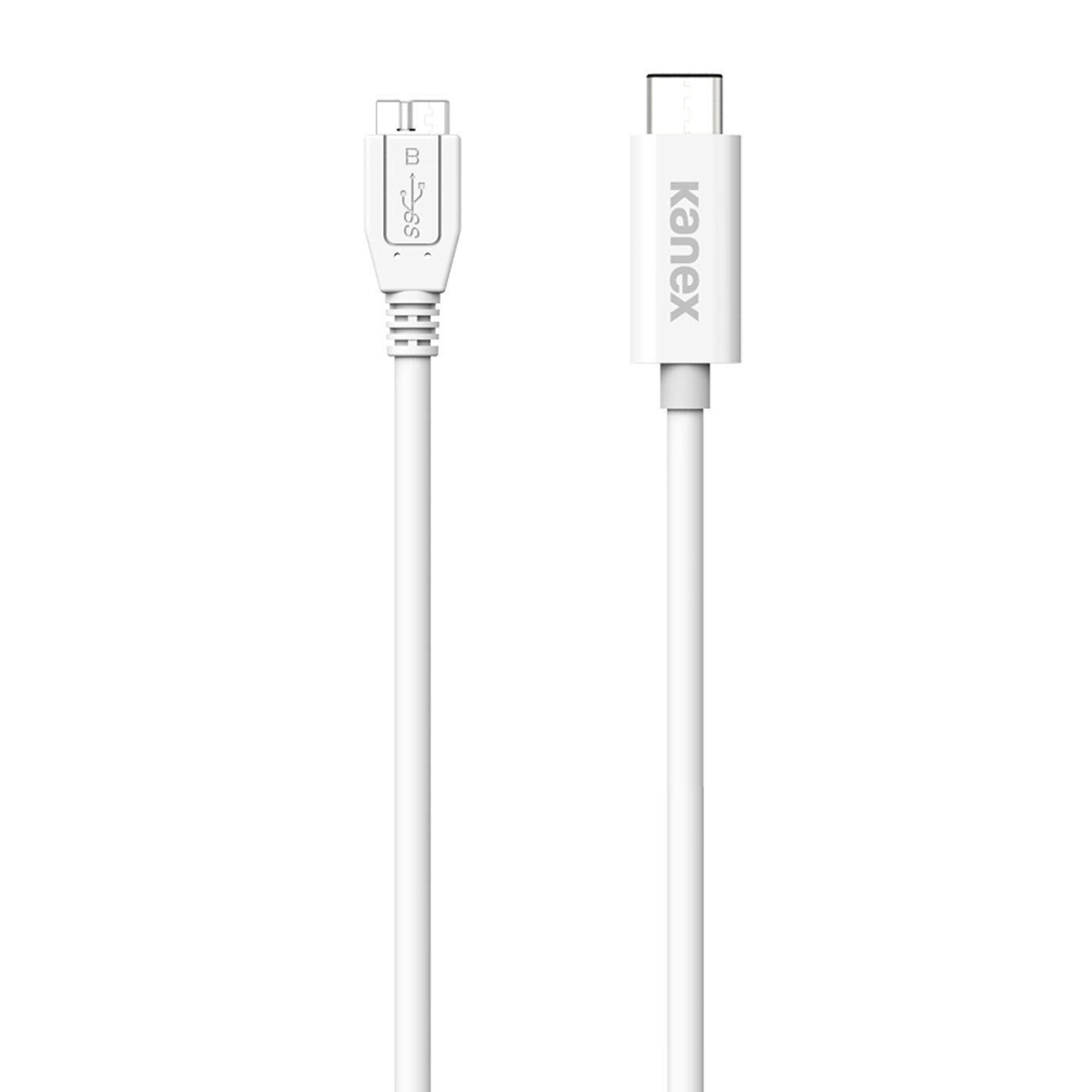 Kanex USB-C to Micro-B USB 3.0 Cable 4 Feet (1.2 Meters)-White