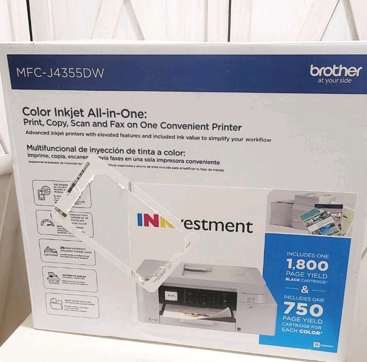 Brother MFC-J4355DW Wired Inkjet Multifunction Printer Color MFCJ4355DW