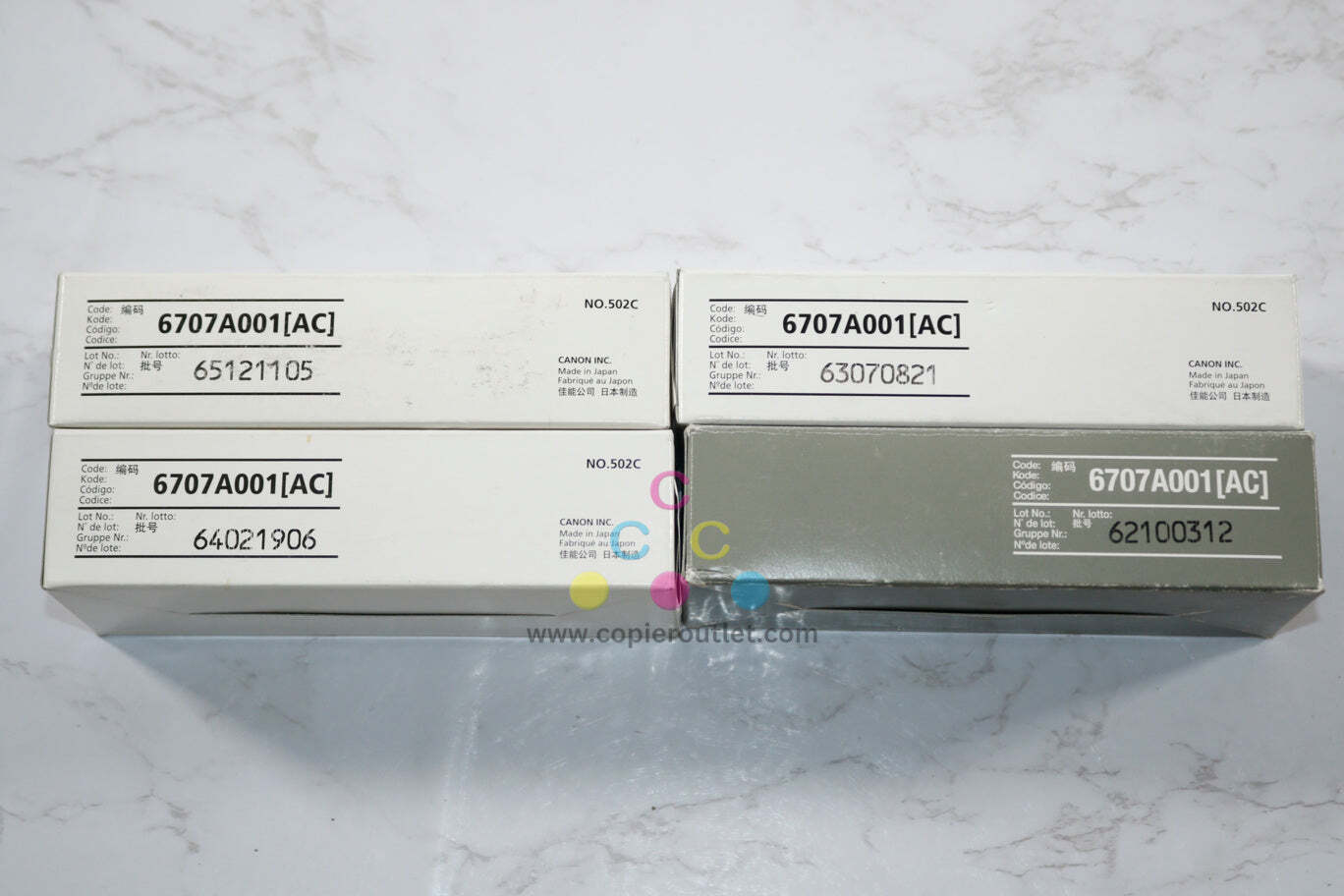 Lot of 4 New Genuine Canon STAPLE-J1, 6707A001[AC], No.502C Same Day Ship