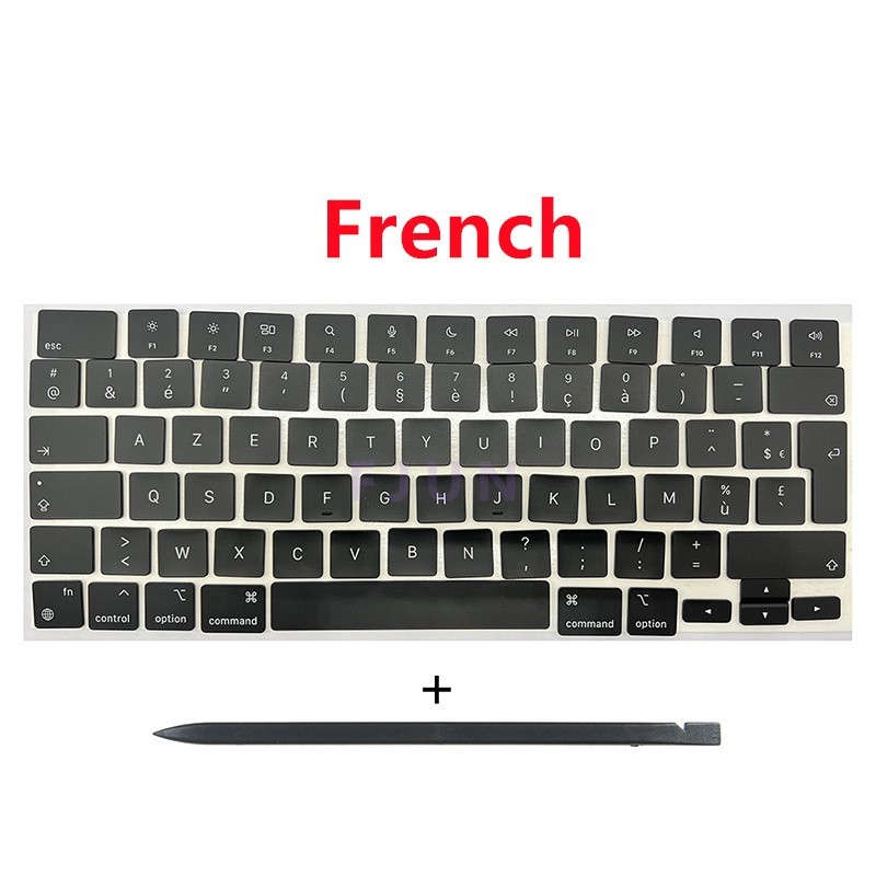 NEW Keycap French Layout For MacBook Air 13" M4 A3240 2025 Year Black
