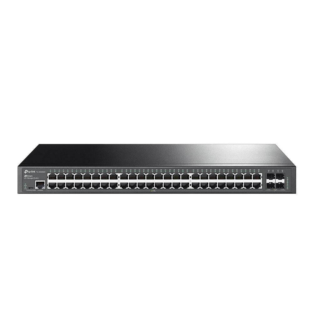 TP-Link SG3452X | 48-Port 1000Mbps Gigabit L2+ Managed Switch | 4* 10GE SFP+