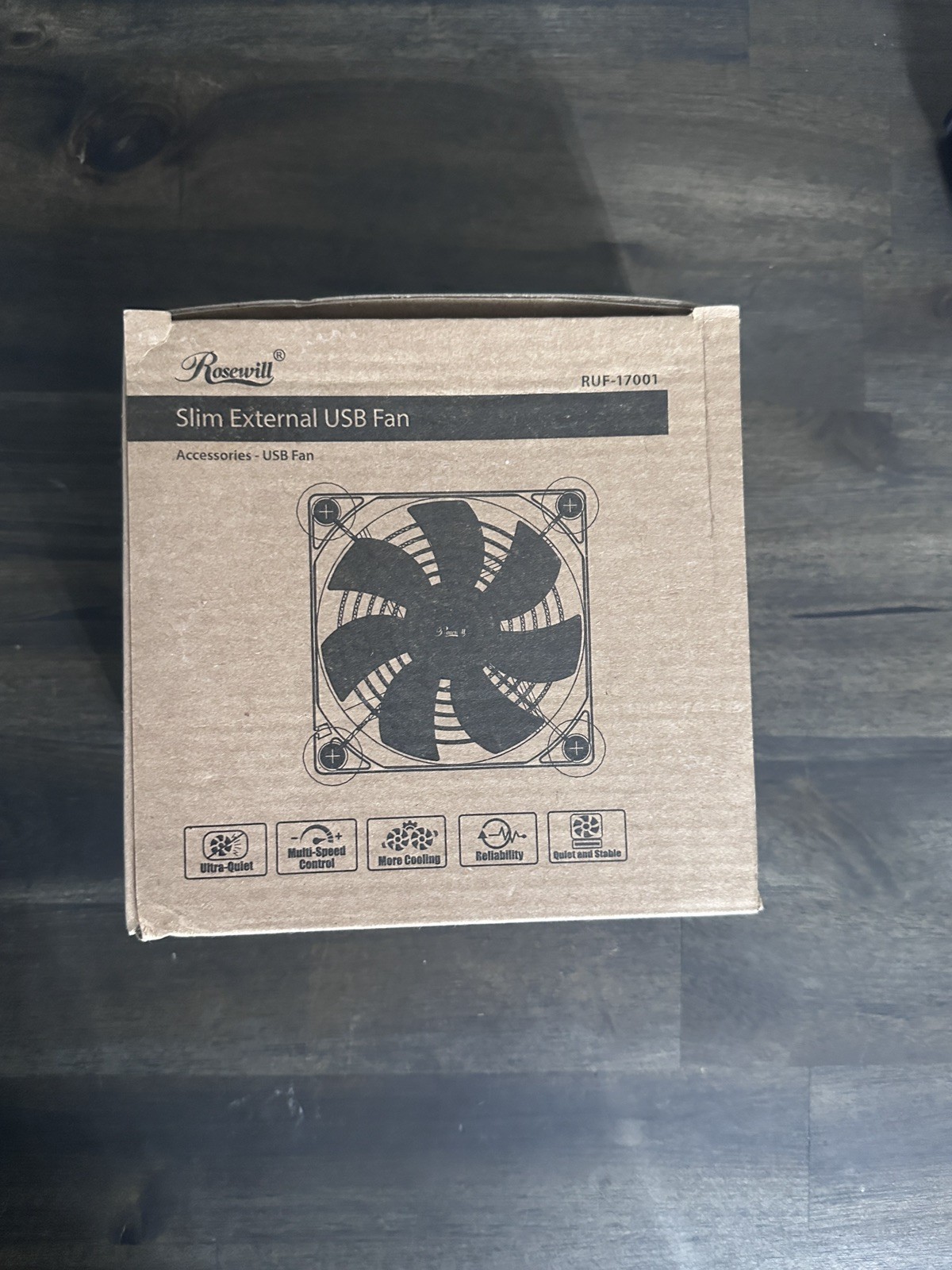 Rosewill - 120mm External USB Fan - Multi-speed Controller - RUF-17001 