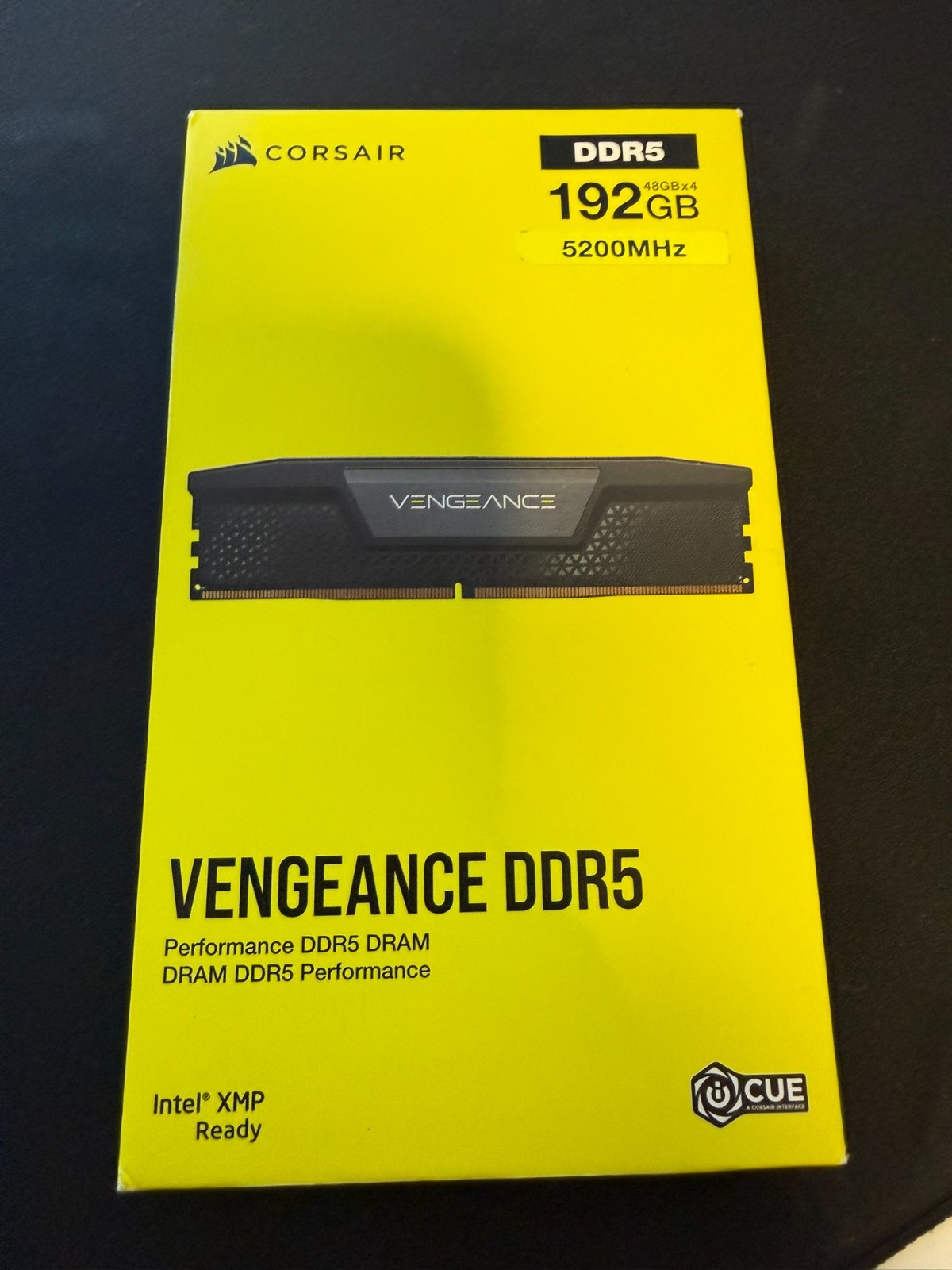 Corsair Vengeance DDR5 192GB (4x48GB) 5200MHz CL38 RAM CMK192GX5M4B5200C38