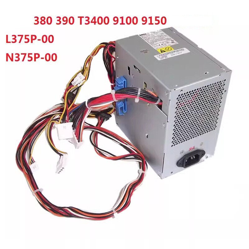 For DELL N375P-00 L375P-00 375W Computer Power Supply 9150 9100 9200 390 T3400