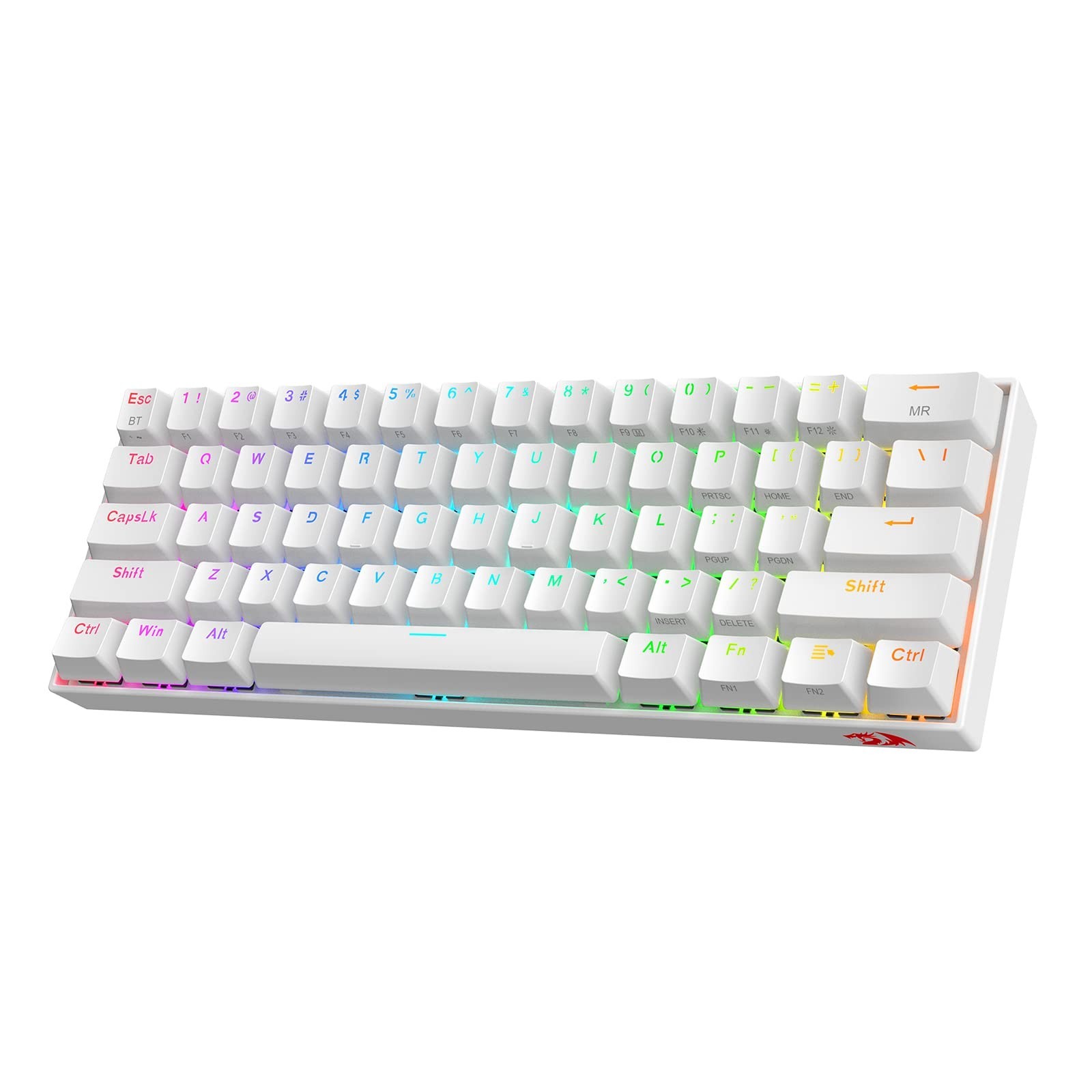 Redragon K530 Pro Draconic 60% Wireless RGB Mechanical Keyboard, BT/2.4Ghz/Wi...