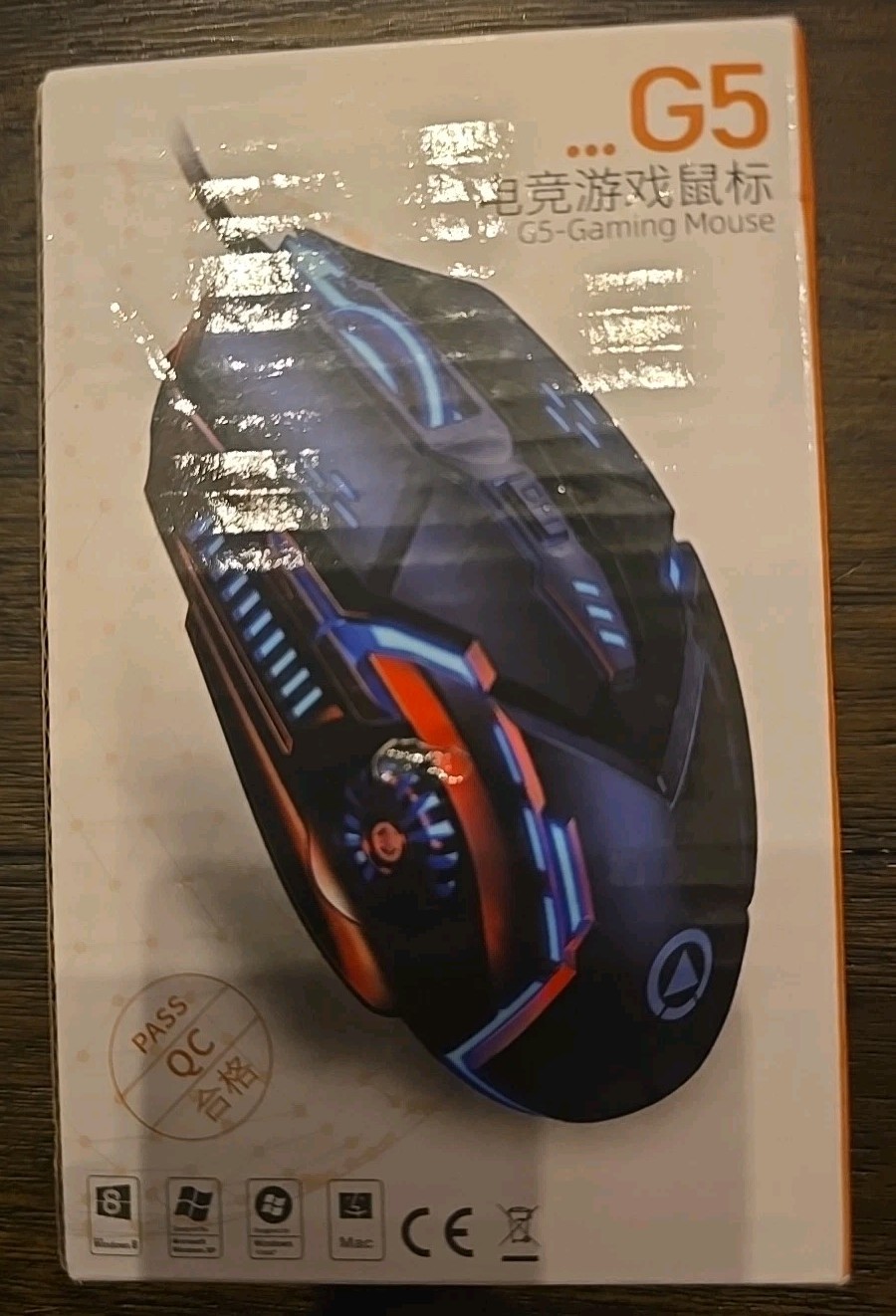 G5 RGB E-Sports Low Latency Gaming Mouse Wired Six Key Luminous for Computer