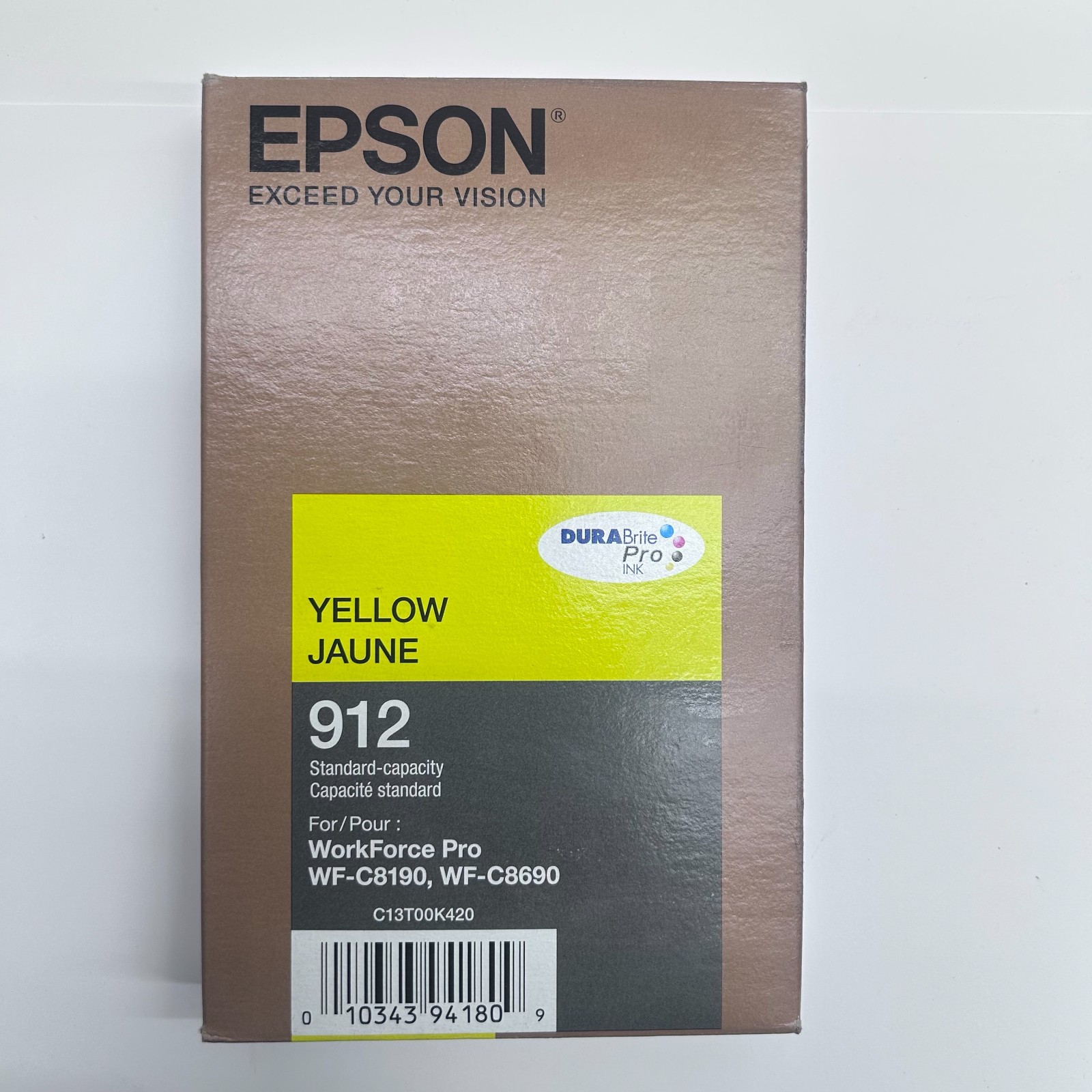 Epson 912  DURABrite Pro T912420 -Ink -Cartridge - Standard Capacity Yellow