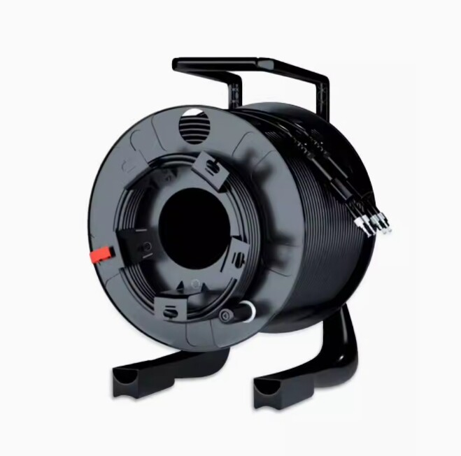 200M LC-LC Outdoor Armored Singlemode Simplex with Fiber Tactical Cable Reel