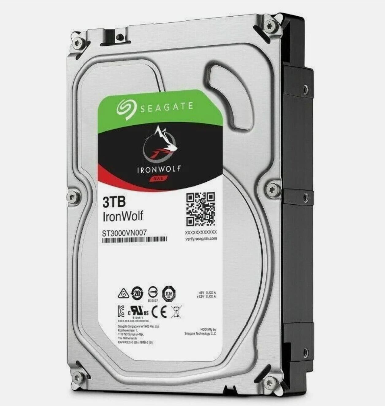 Seagate IronWolf ST3000VN007 3TB 5900RPM SATA 6Gb/s 3.5 NAS Internal Hard Drive