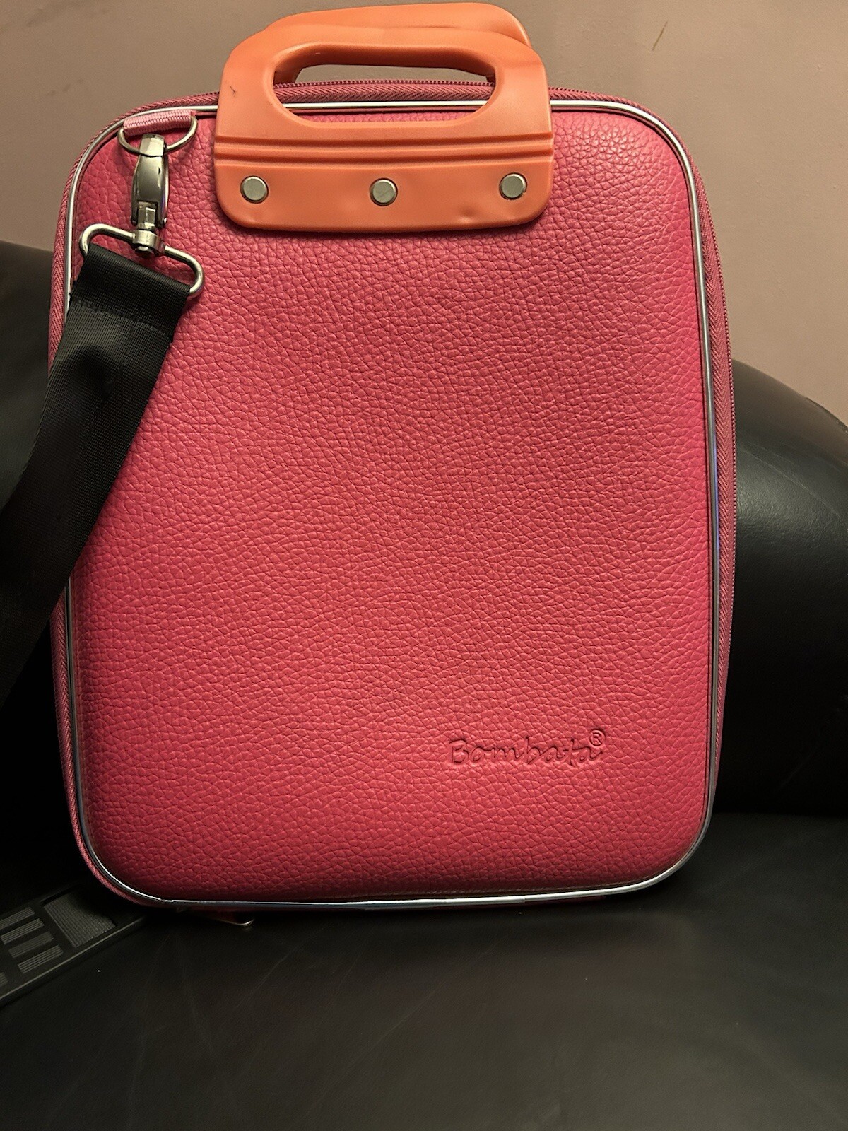 BOMBATA Laptop Tablet Case Bag Pink Hardcase, Zipper Closure Lined