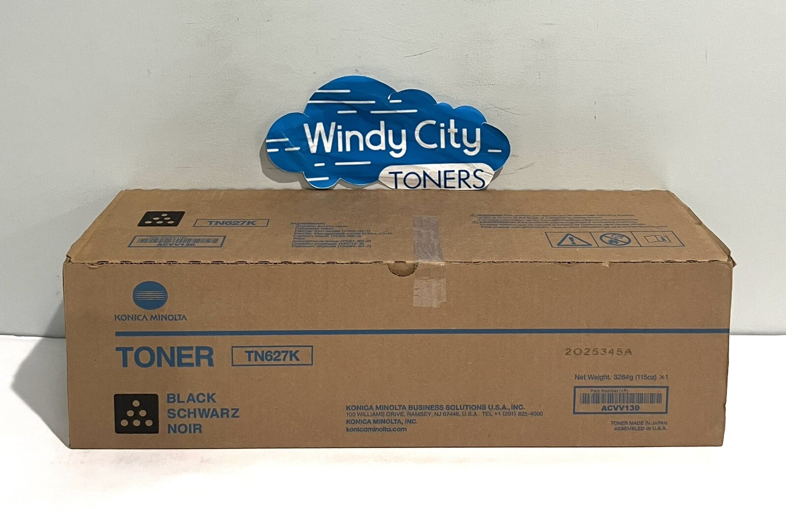Konica TN627K  ACVV130 Black Original Toner for Konica Minolta C12000 C14000 NEW