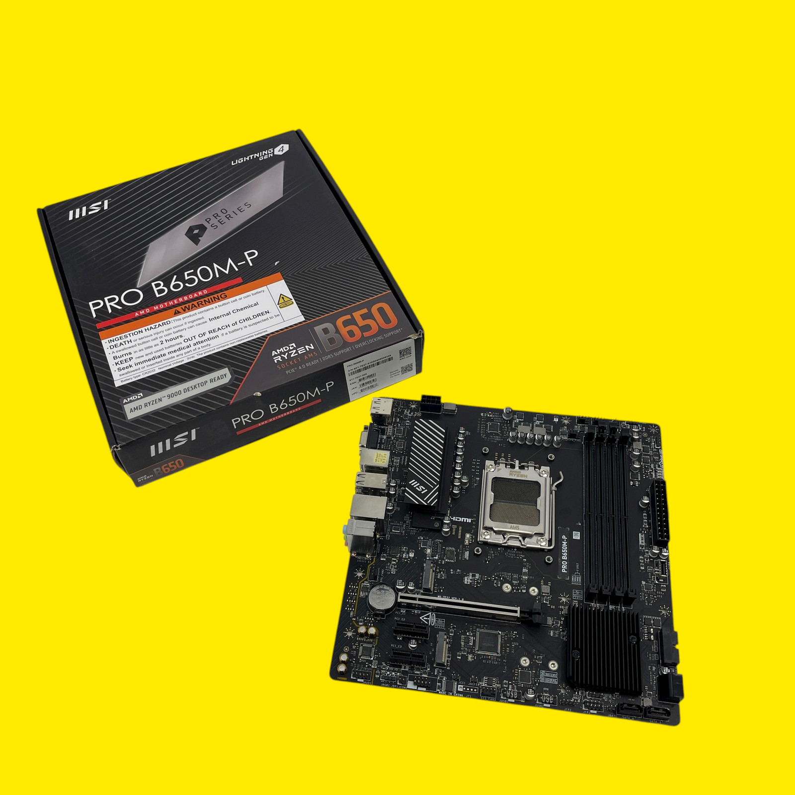 AS/IS MSI PRO B650M-P ProSeries Motherboard #FP3215 (AR)